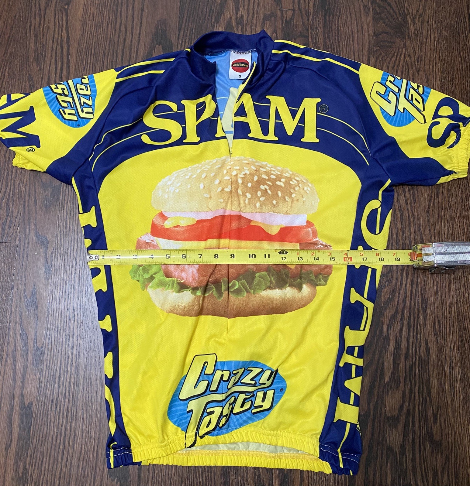 SPAM Tasty Bike Cycling Jersey Unisex Size Small, Collectible Jersey