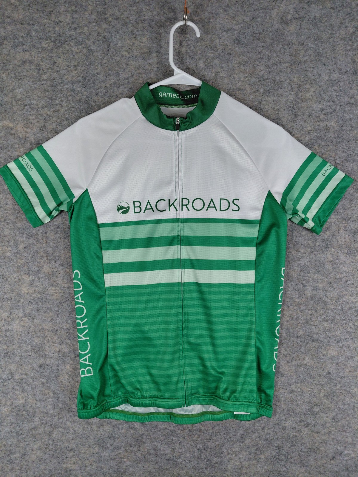 Louis Garneau Cycling Jersey Women’s Medium Green Backroads 100% Polyester – EUC