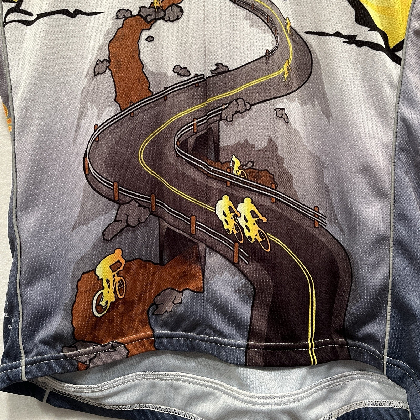 Primal Women’s Cycling Colorado Short Sleeve 3/4 Zip Back Pockets Shirt Size XL