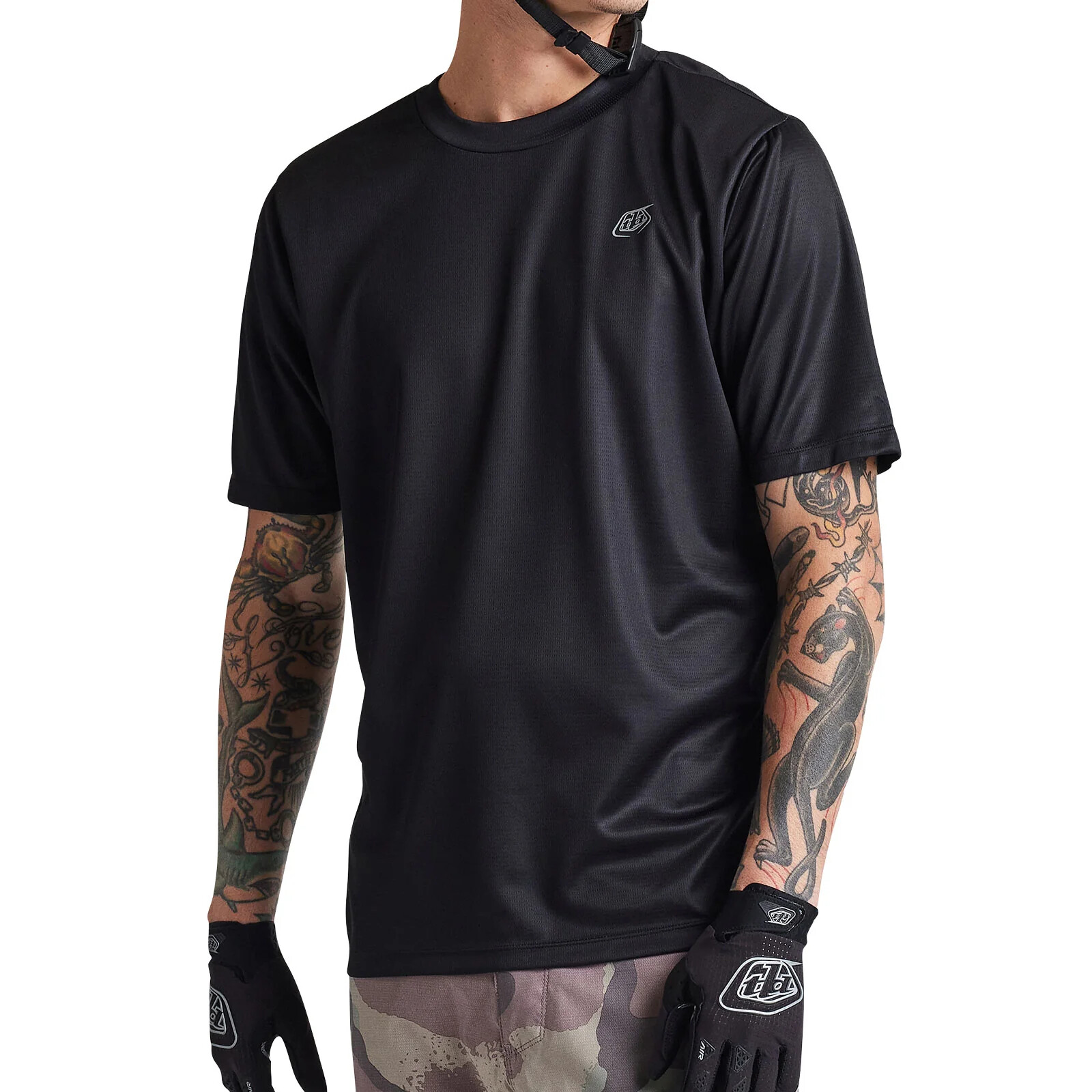Troy Lee Designs Flowline SS Solid Black Bike Jersey BMX/Downhill/MTB/Bicycle