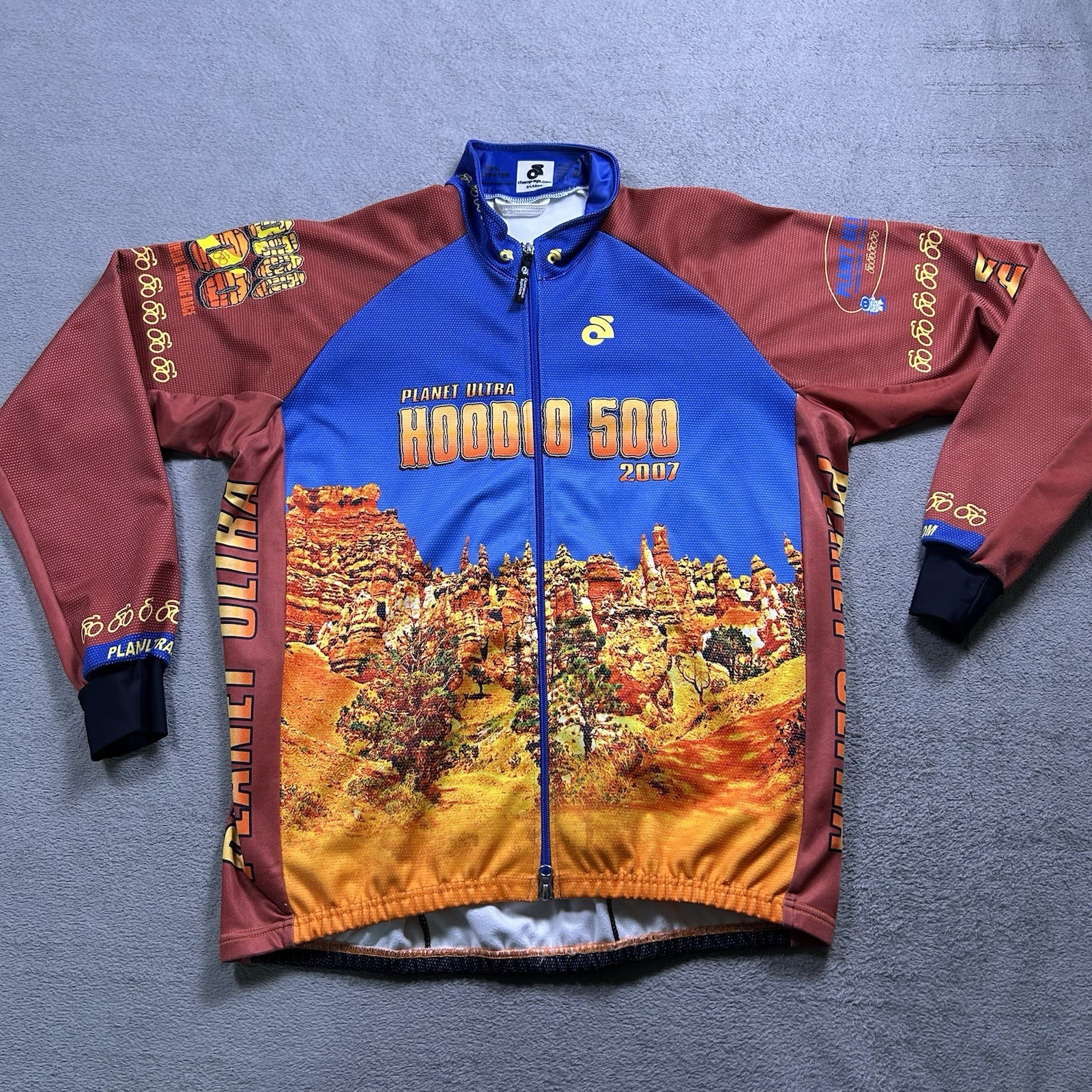 Champion System Cycling Jersey Jacket Mens XL Y2K Hoodoo 500 Thermal Fleece Rare