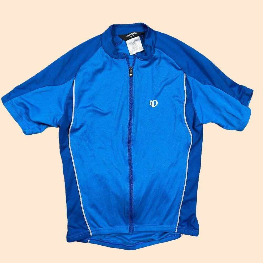 Pearl Izumi Men’s Full Zip Royal Blue Cycling Cycle Jersey Size Medium