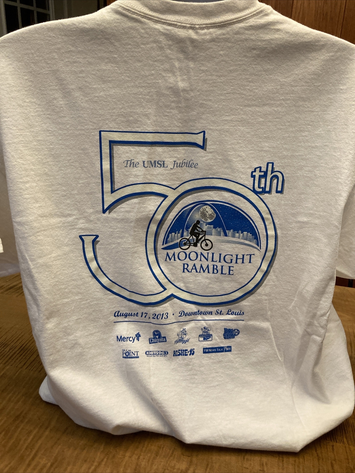 2013 St. Louis 50th Moonlight Ramble Participant Event T Shirt, Size XL