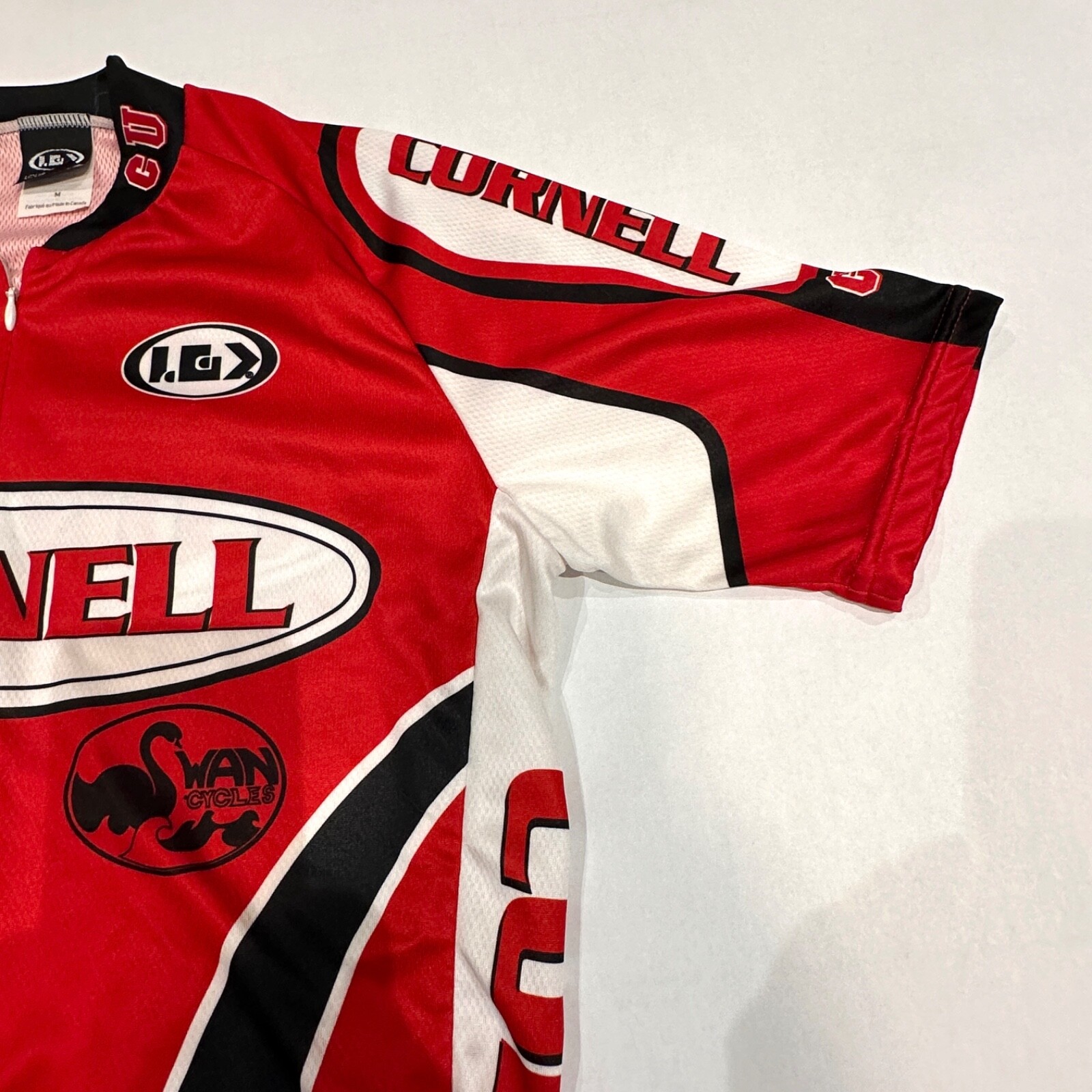 Louis Garneau Cornell Cycling Bike Jersey Women’s Medium 100% Polyester 3/4 Zip
