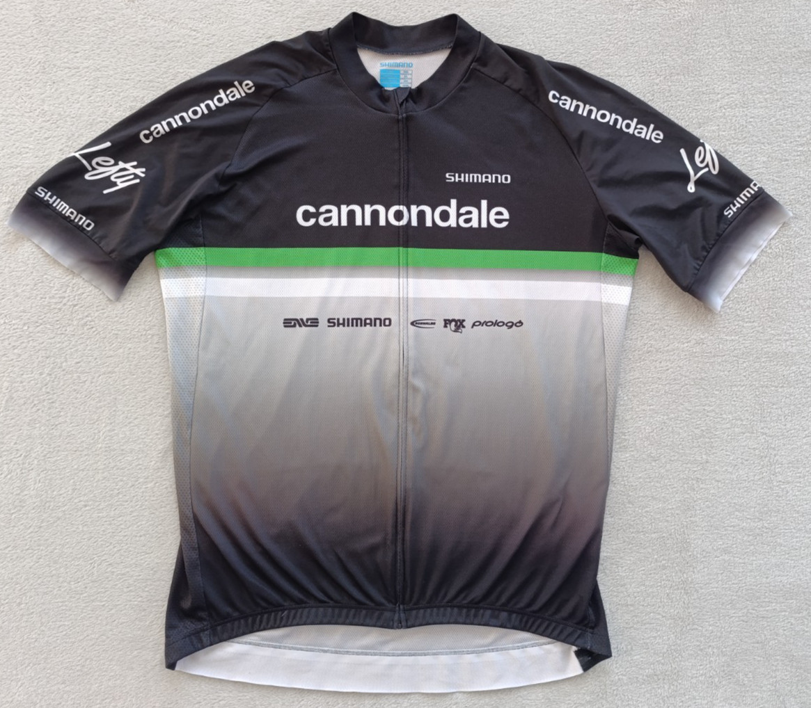 Cannondale Shimano Lefty mens Black Green cycling jersey size XXL