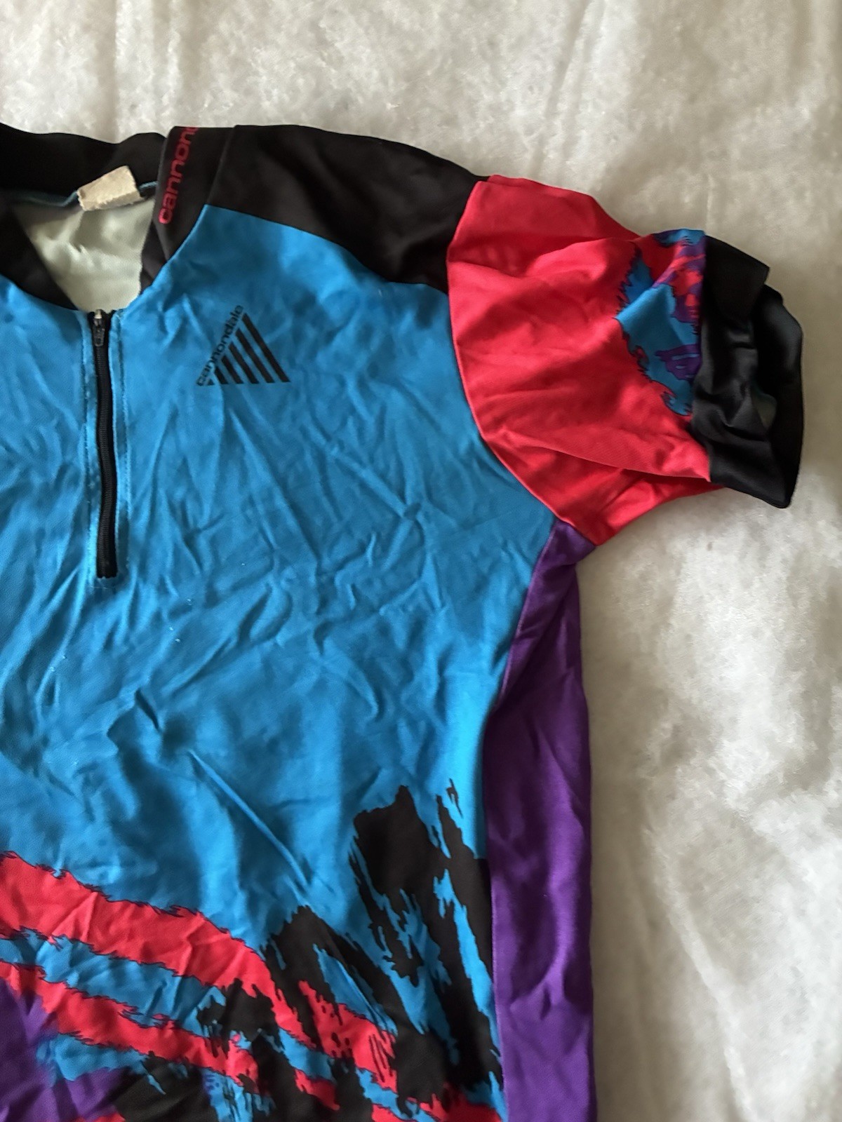 Cannondale Racing Jersey Shirt Mens Large USA 1/4 zip
