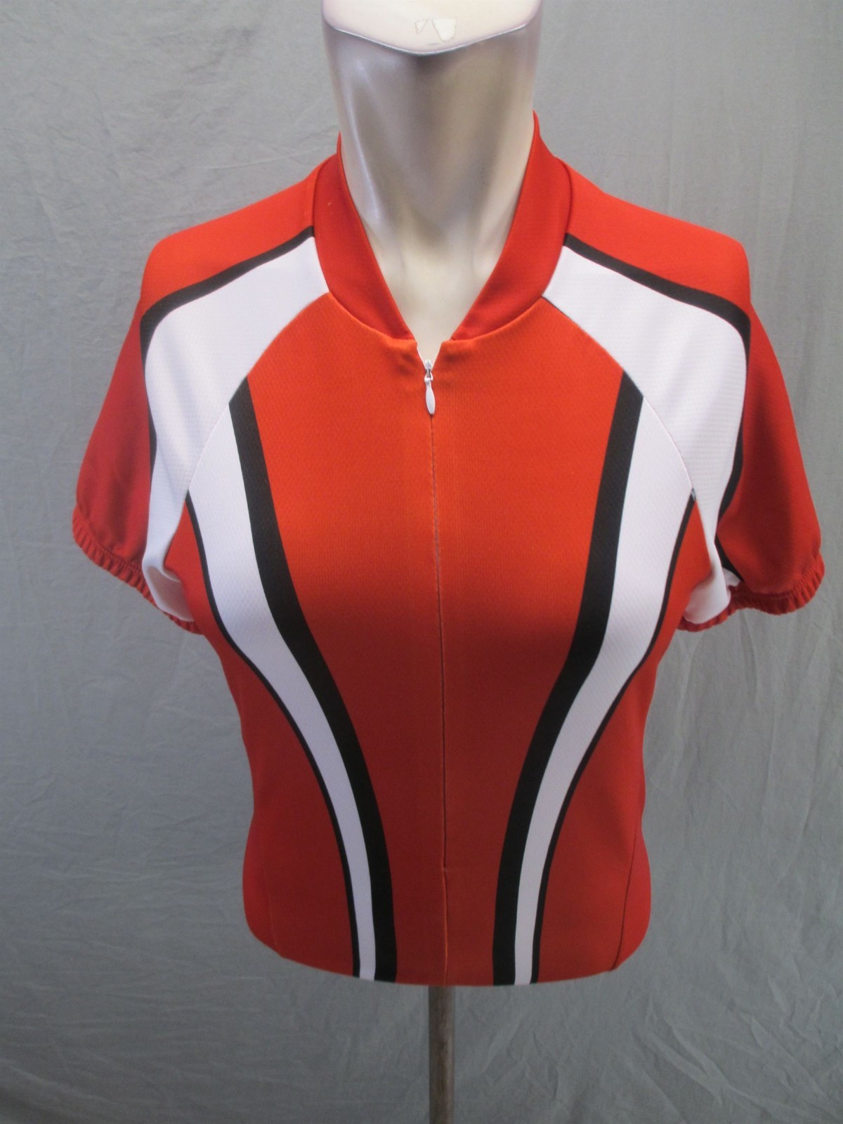 Rei Size S Mens Red Cycling Short Sleeve Full Zip Compression Athletic Top 137