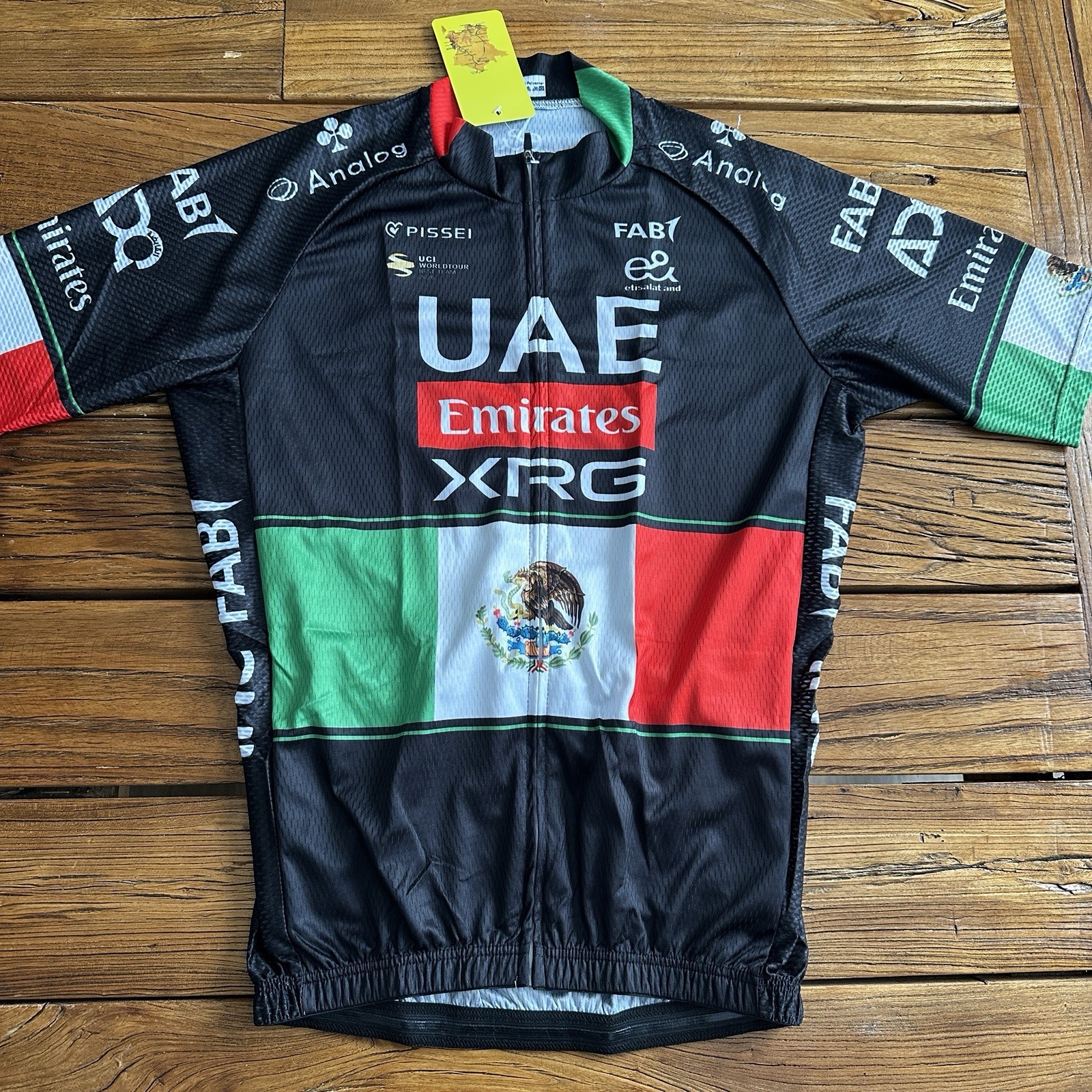 UAE MEXICO CHAMPION TEAM PRO CYCLING JERSEY NEW L 38″ FREE SHIPPING !!