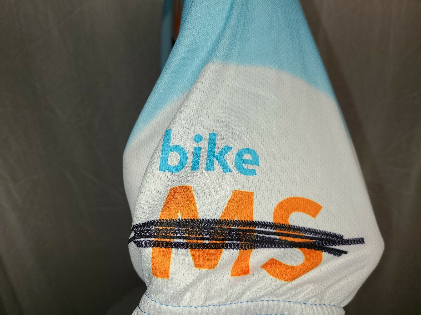 2008 Vomax Bike MS Ride Adult Large Blue Cycling Jersey