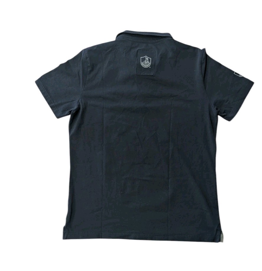 Campagnolo polo shirt, by Campy, navy blue, Made in Italy embroidered patch Sz L