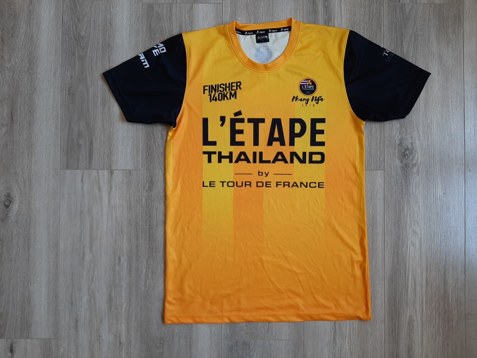 L’Étape Thailand by Tour de France 2018 Cycling Shirt Size S Jersey Cycle Yellow