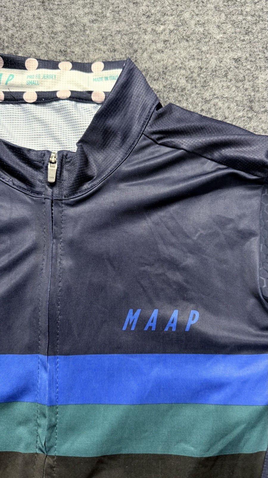MAAP Men’s Worlds Pro Hex Jersey (RARE), Navy, Size: S Stretch