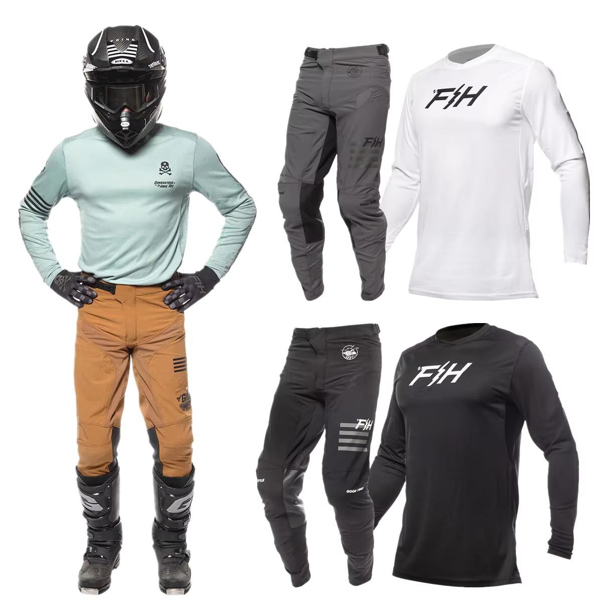 2026 FH MX Helium Motocross Jersey & Pants Set ATV Dirt Bike Off-Road Gear