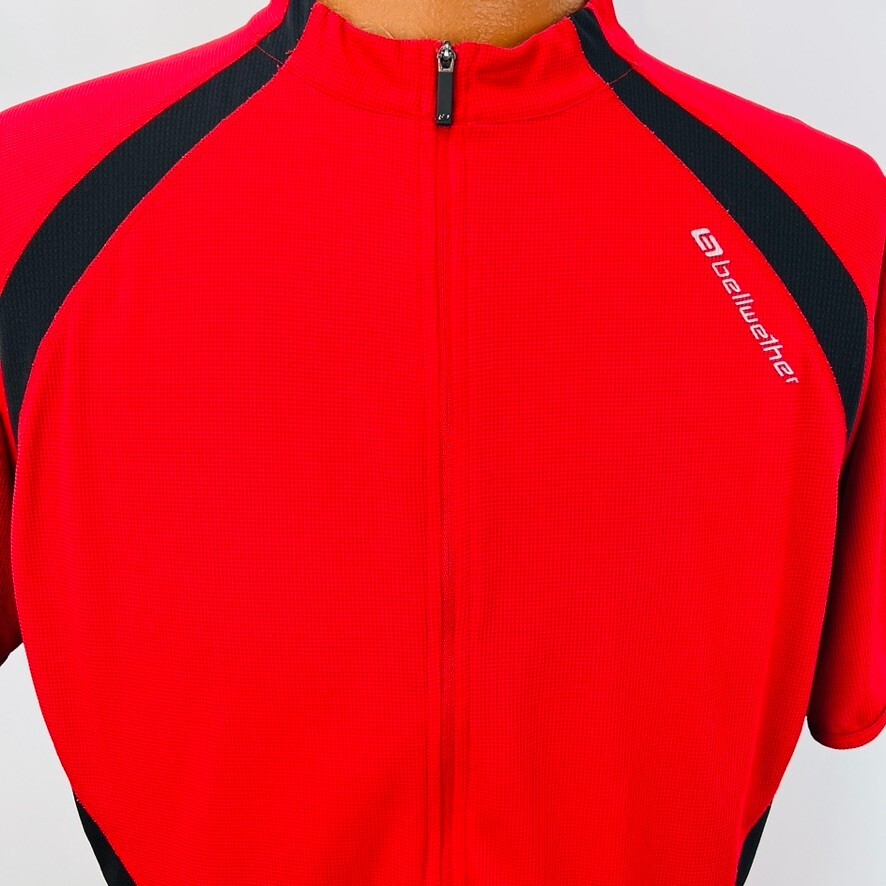 Bellweather Cadence XL Cycling Jersey Bicycle 3 Pocket Quarter Zip Bike Athletic