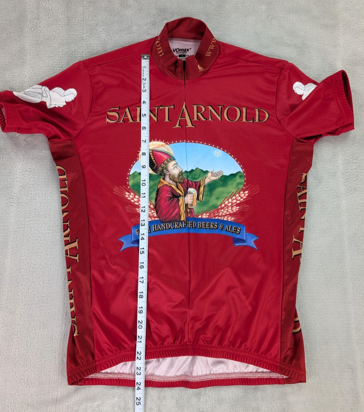 Saint Arnold Beer Cycling Jersey VOmax Full Zip Women Medium Short Sleeve
