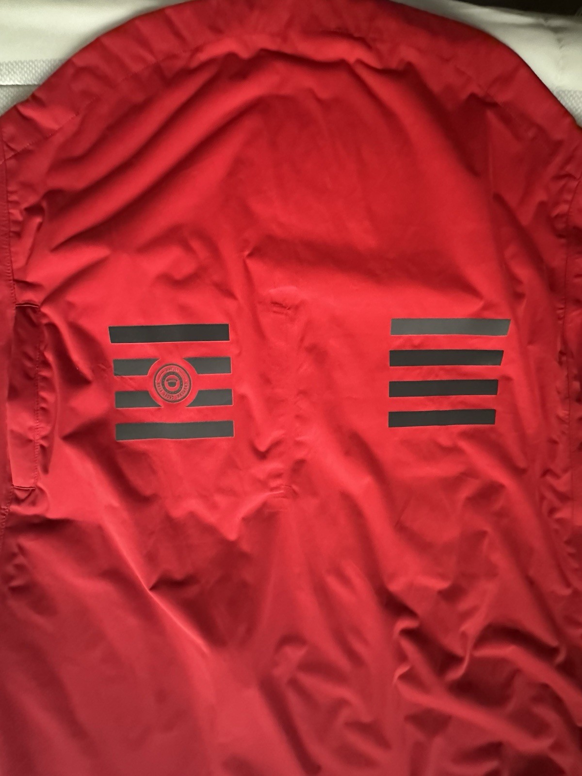 Chapeau Echelon Jacket Red Cycling Long Sleeve XL Waterproof Packable Slim READ