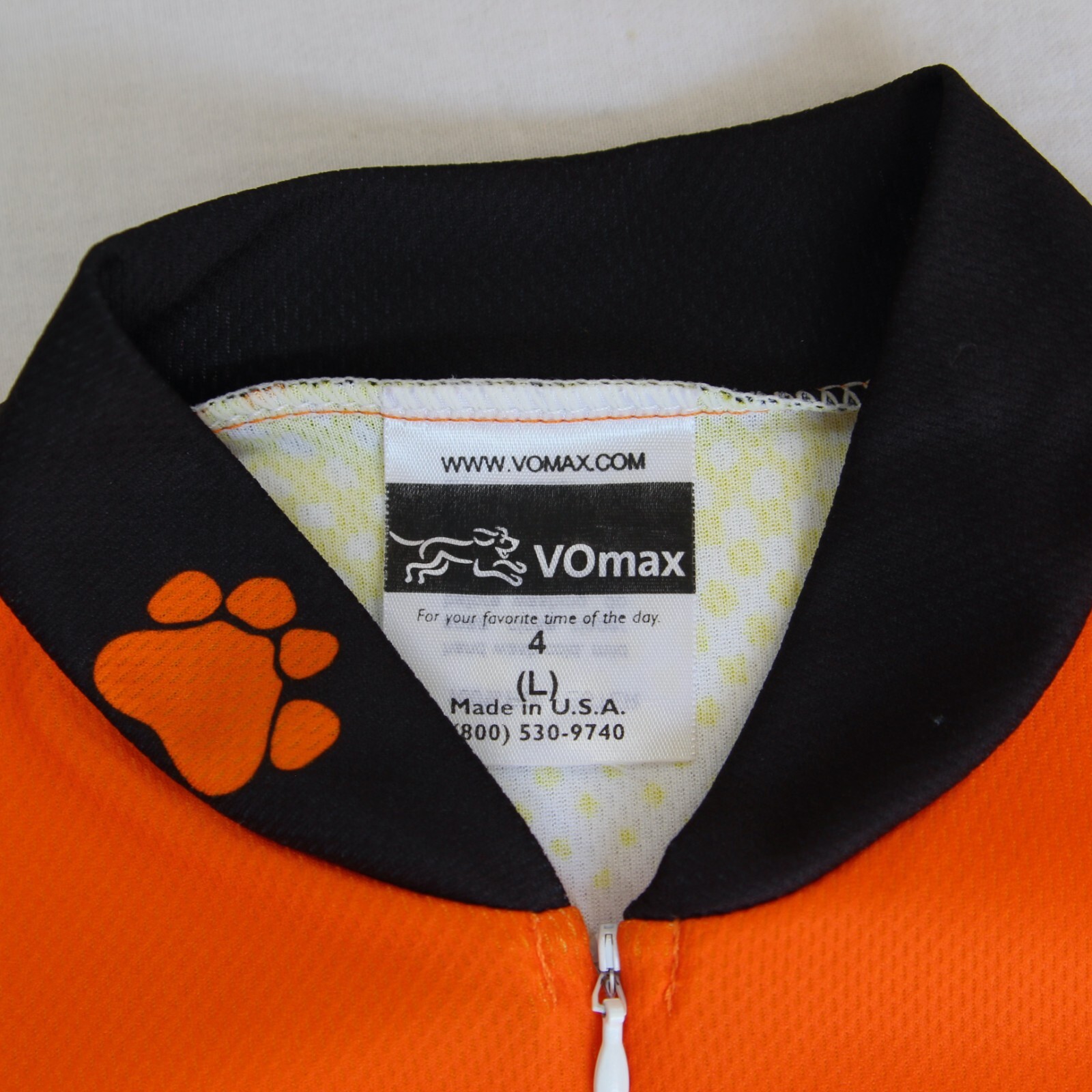VOmax Cheesy Riders Bicycle Jersey Mens L Chester Cheetah Cheetohs MS 150 Tour