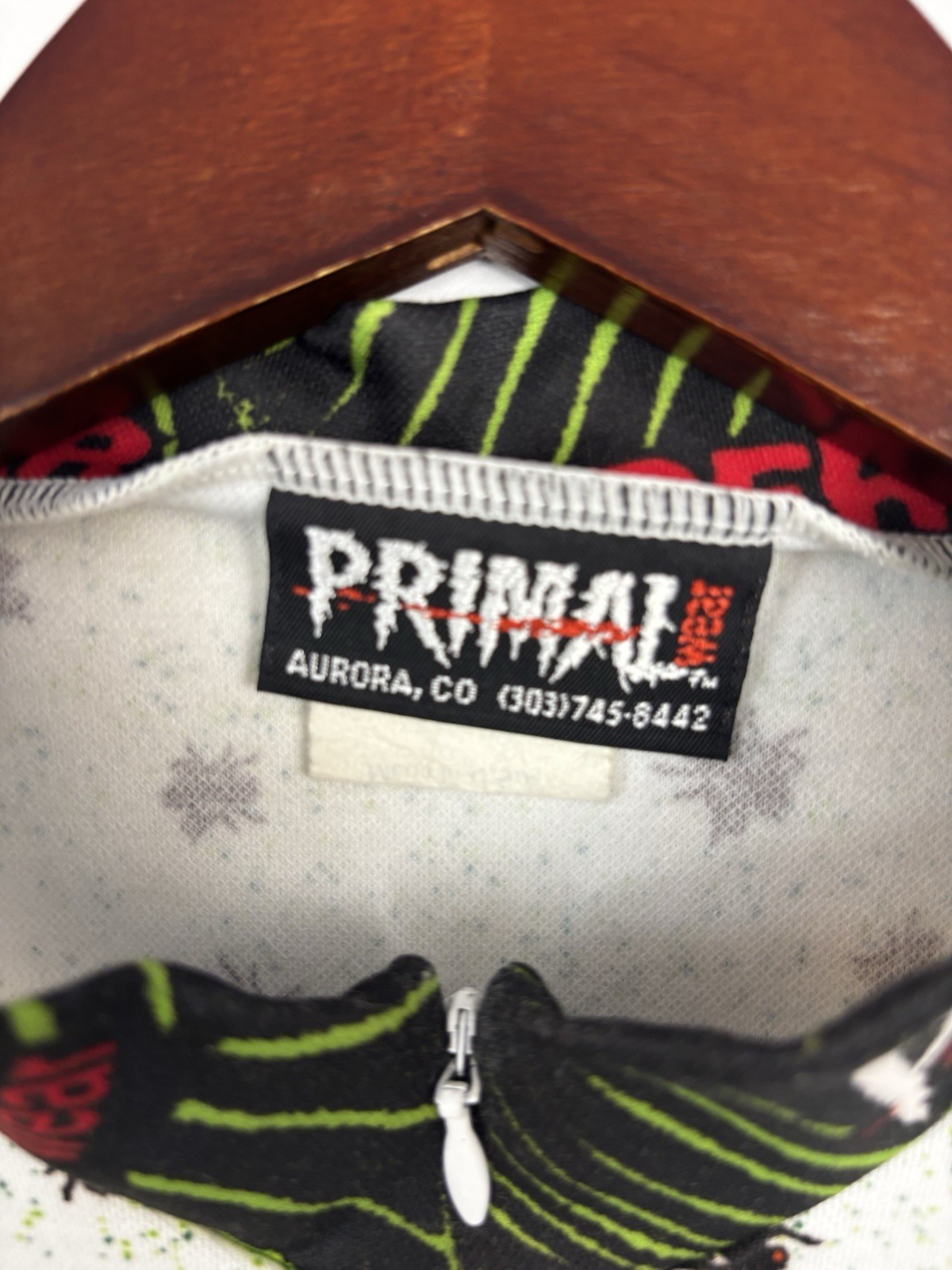 Primal Wear Frog Cycling Jersey Green Full Zip CoolMax Bike Shirt Women Large