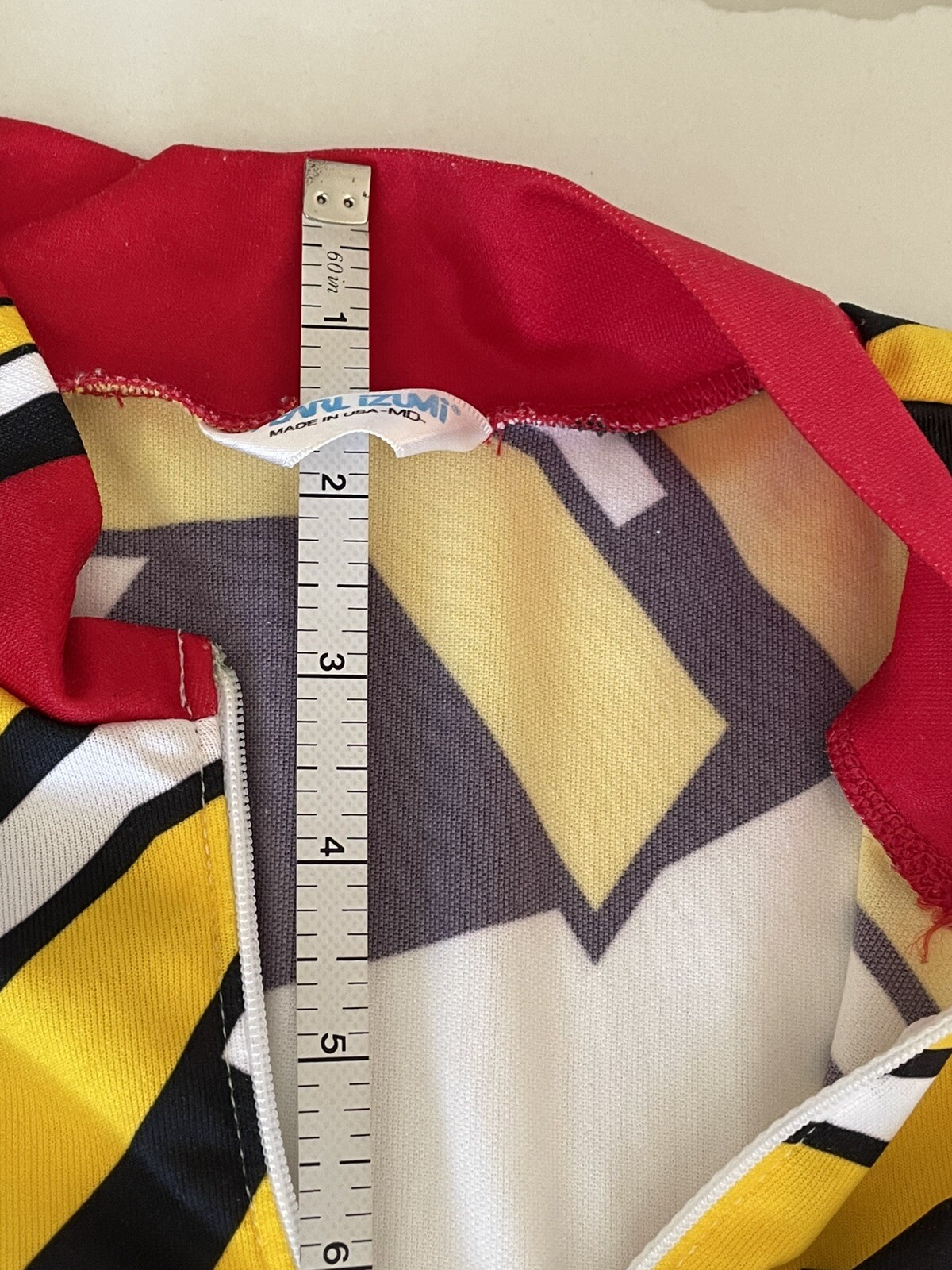 Vintage Pearl Izumi Bicycle Top Multi Color Jersey Made In USA Size M