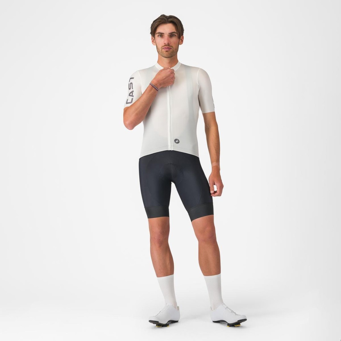 CASTELLI ENTRATA APEX MEN CYCLING JERSEY WHITE – SUMMER ROAD BIKE SHIRT TOP