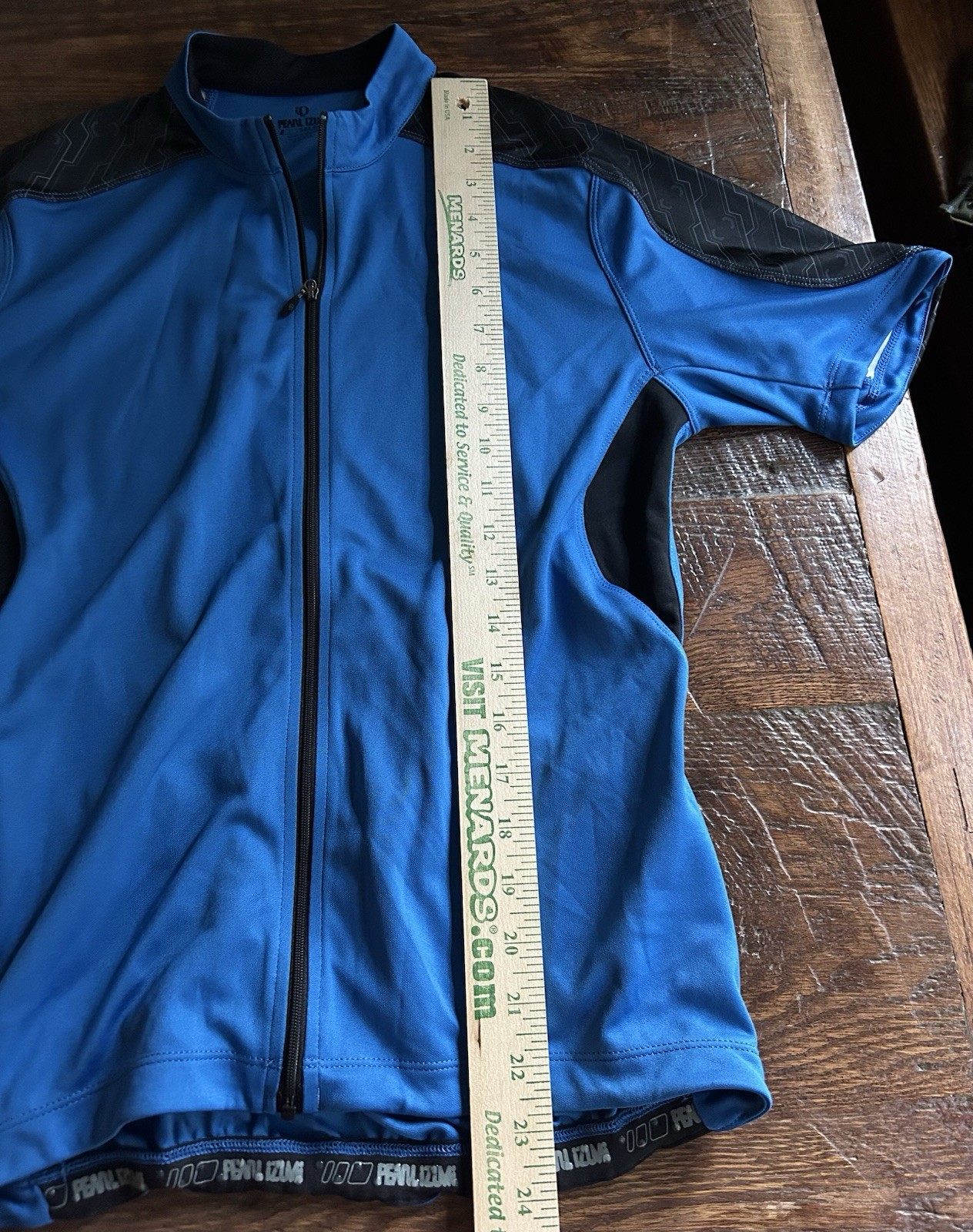 Pearl Izumi Select Series Mens S Cycling Jersey Shirt Blue Full Zip Back Pocket