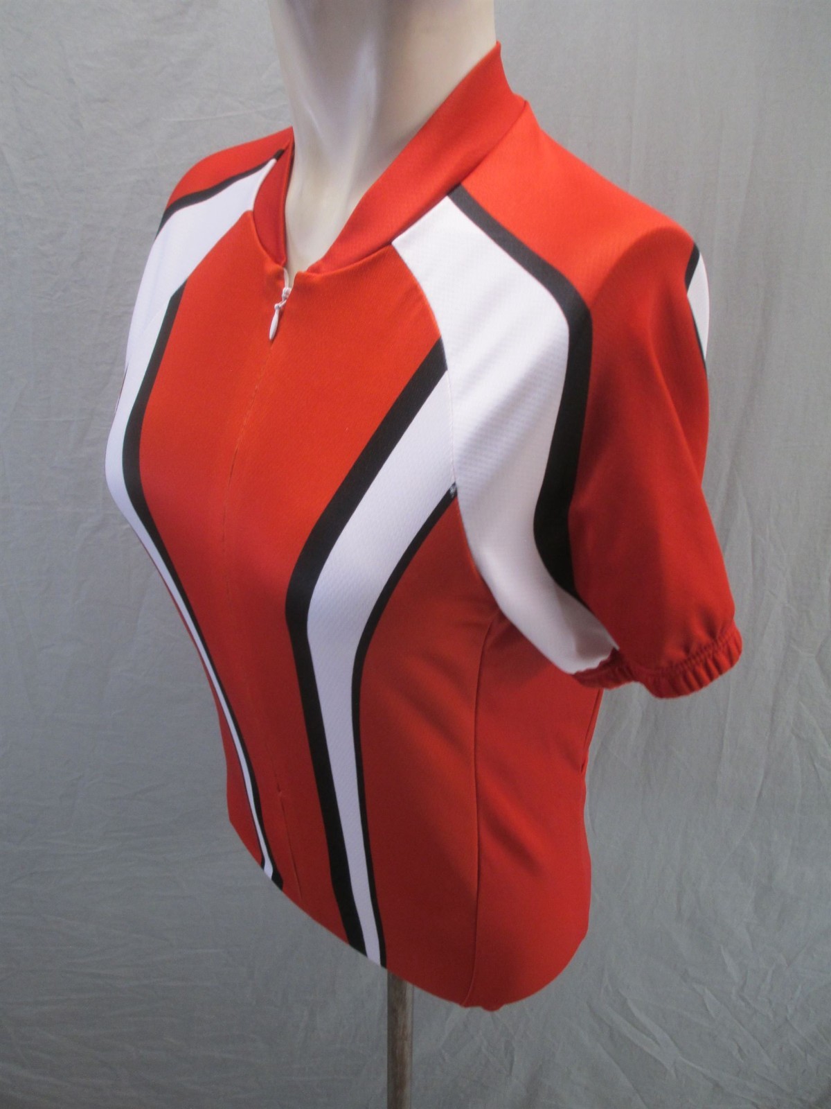 Rei Size S Mens Red Cycling Short Sleeve Full Zip Compression Athletic Top 137