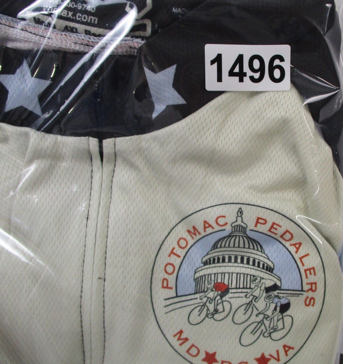 VOmax Potomac Pedalers Cycling Jersey Mens 4XL Washington DC Map Full Zip USA