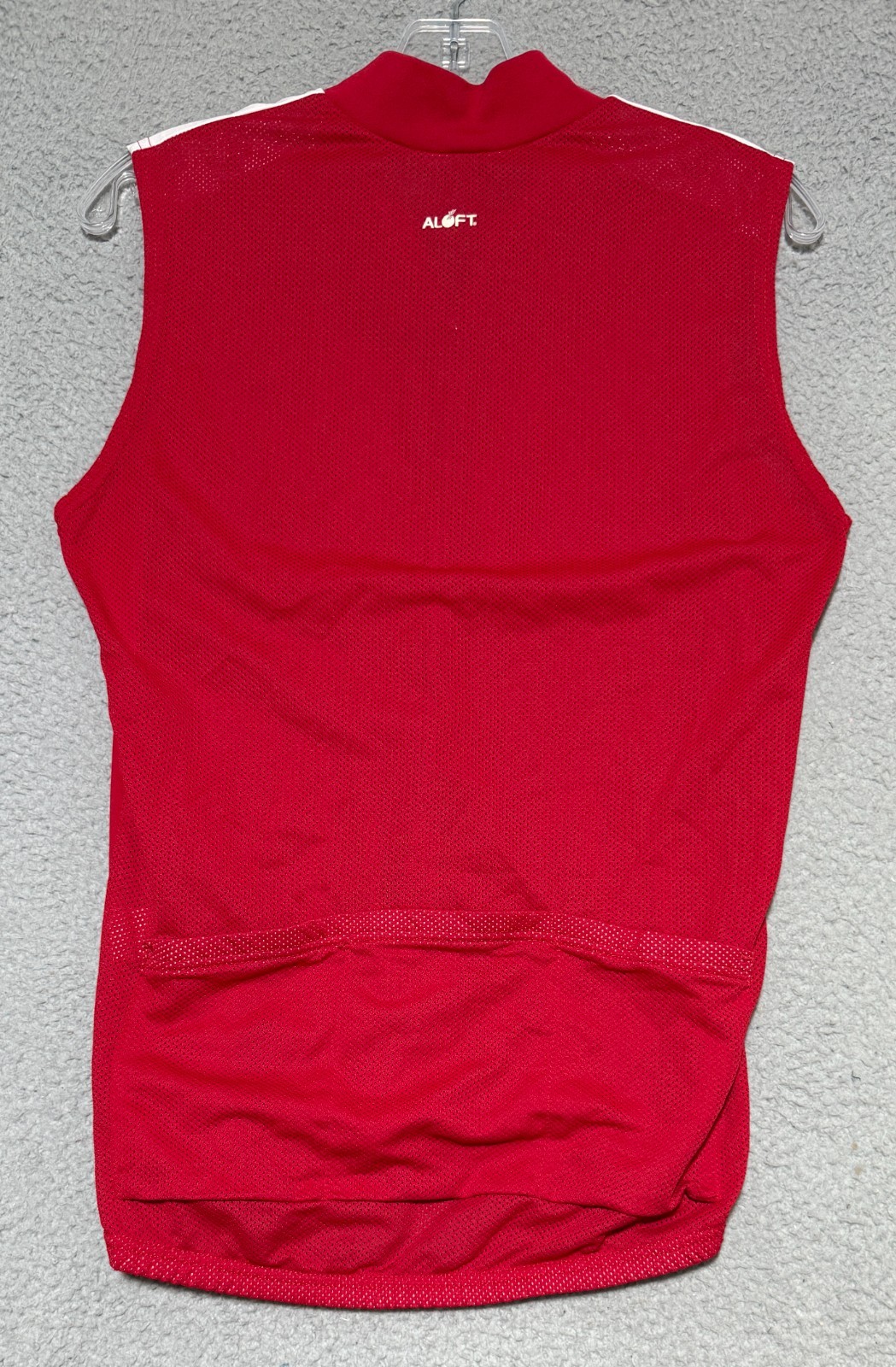 Pearl Izumi Aloft Sleeveless Cycling Jersey Mens Medium 3/4 Zip Red Stretch