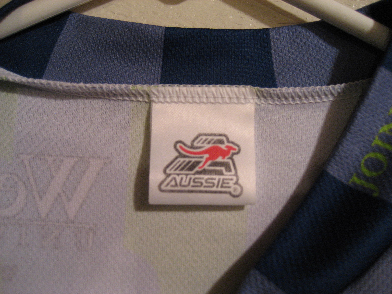 AUSSIE XL REAR POCKETS CYCLING BIKE SHIRT 3/4 ZIP 100% POLYESTER