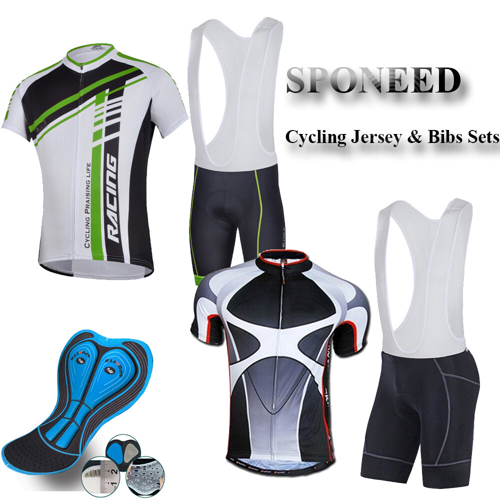 Pro Cycling Jersey & Bib Shorts Indoor Outdoor Cycle Uniforms Cyclist Outfits