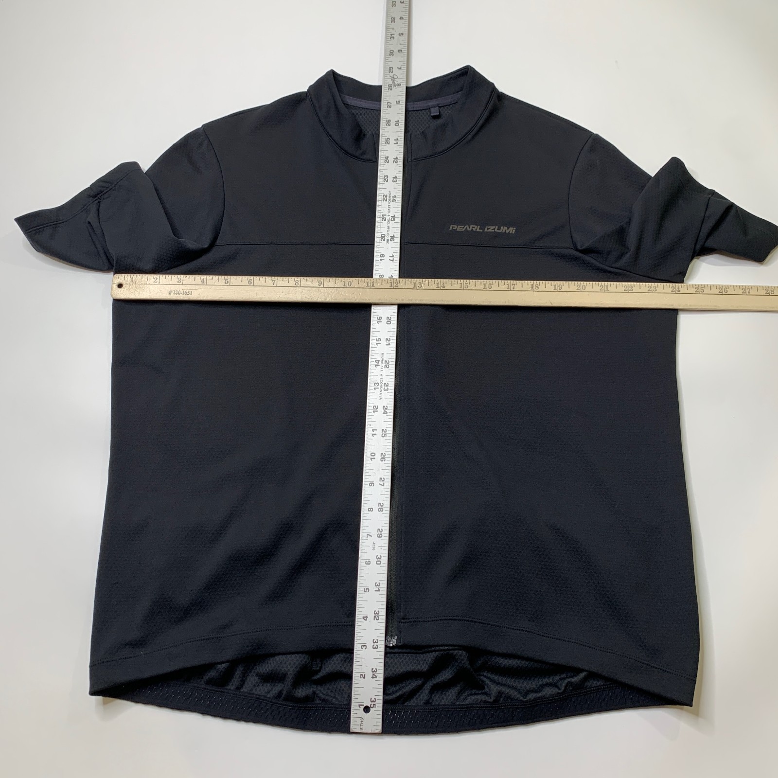 Pearl Izumi Jersey Mens 2XL Black Tempo Cycling Biking Short Sleeve Full Zip