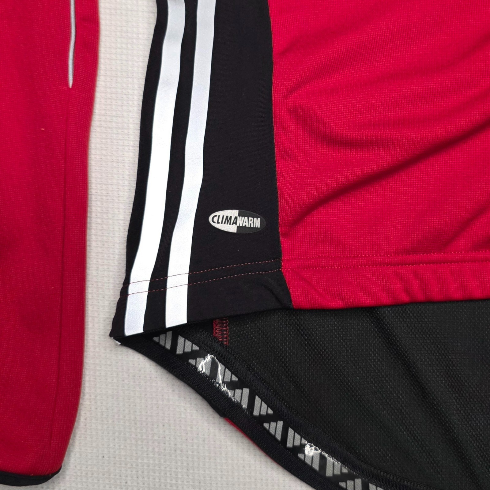 Adidas adiStar Men’s Cycling Jersey LS XL Red Black ClimaWarm