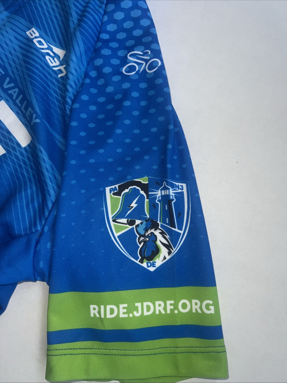Hincapie Full Zip Mens L Cycling Jersey 2022 JDRF Logo 3-Pockets PA/NJ/DE Region