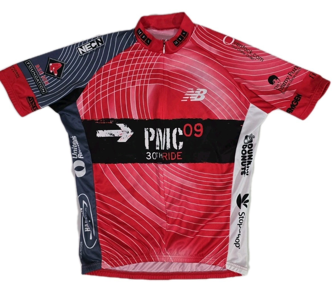 VOmax Pan Mass Challenge 30th Ride PMC 2009 Cycling Jersey 3/4 Zip Men’s Size L