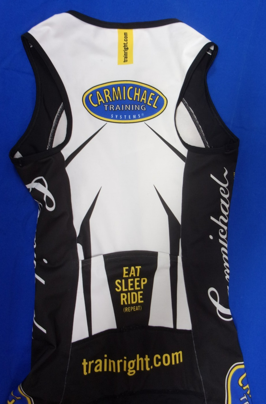DESIGNER PANACHE CARMICHAEL TRAINING SYSTEMS CYCLING BLACK SUIT SIZE SMALL
