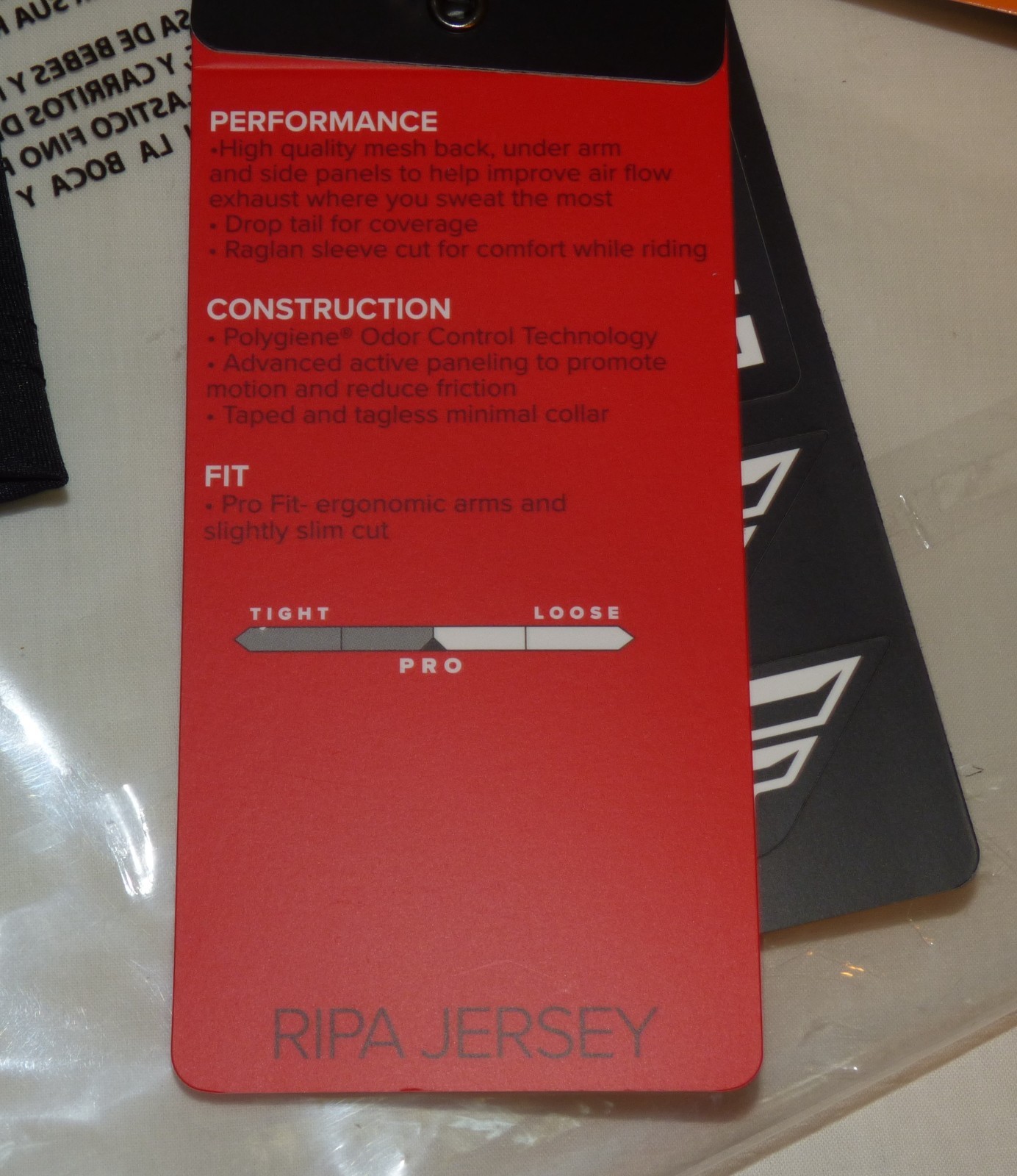 New FLY RACING Ripa 3/4 Sleeve BLACK Jersey Pro Fit NIP Adult Medium Bicycle