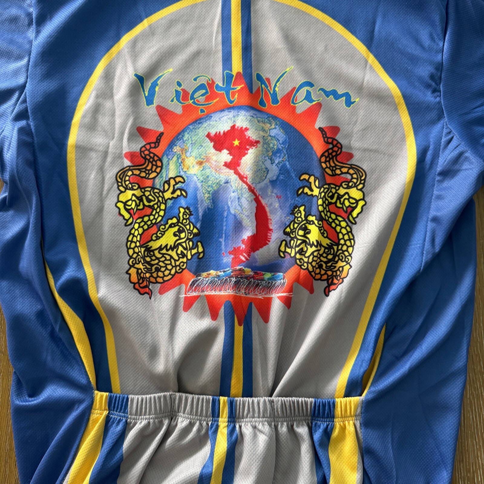 NIA Cycling Jersey Women’s Small Vietnam Hanoi Hue Hoi An Tour 3/4+ Zip AOP