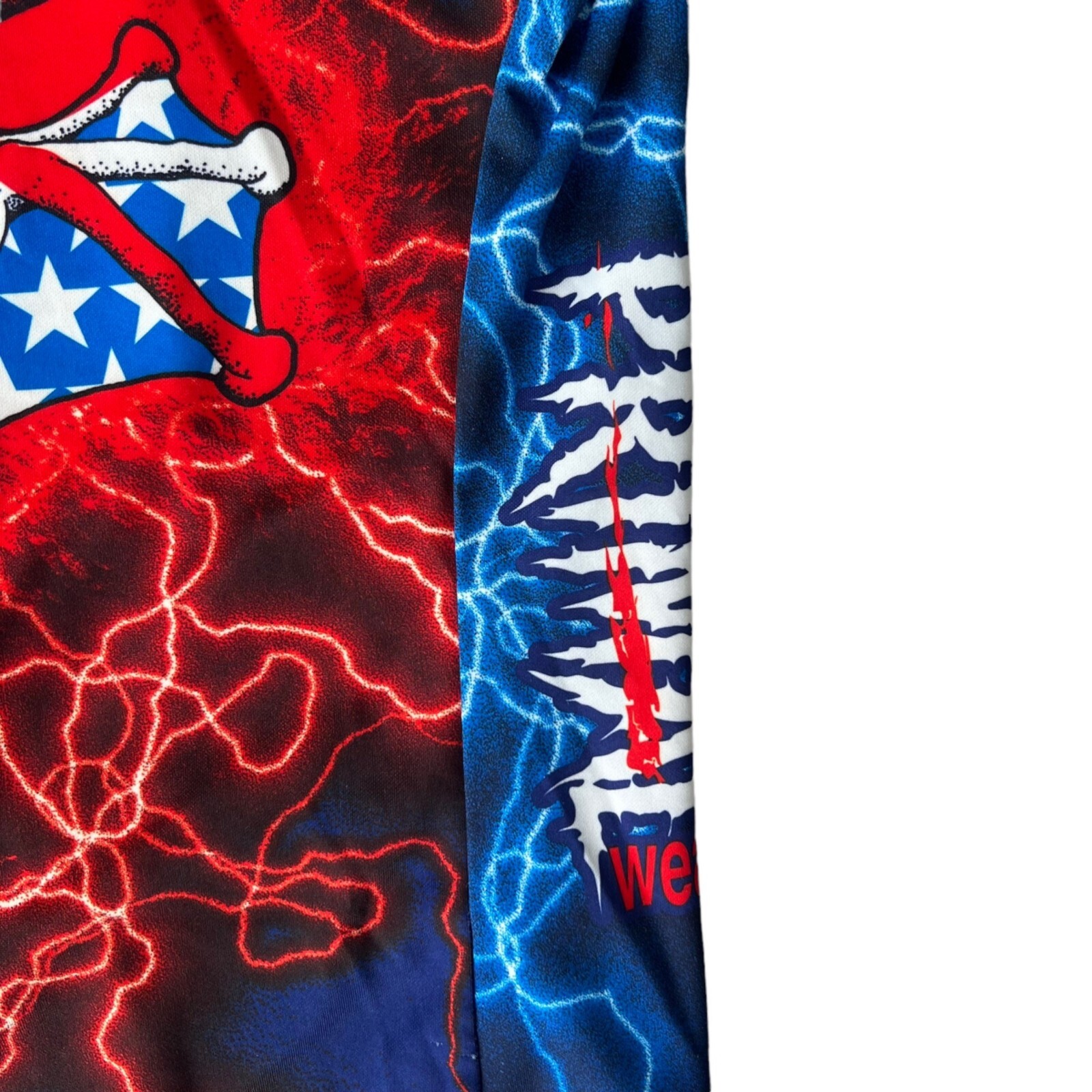 Primal Wear American Flyer “Frog” Cycling Jersey Blue / Red / White Men’s Large