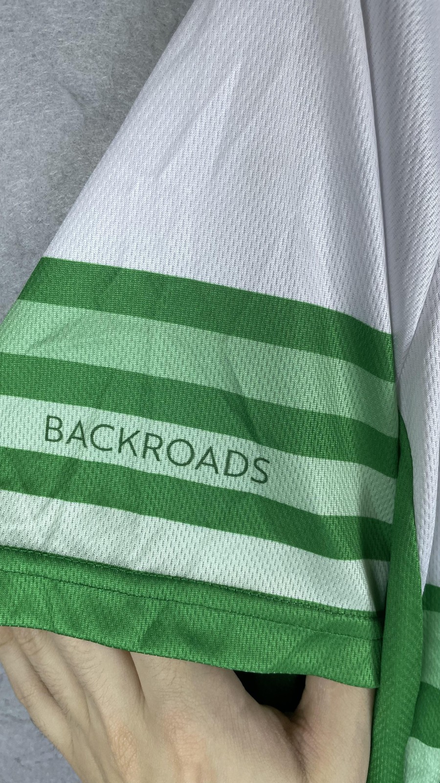 Louis Garneau Backroads Cycling Jersey Medium Green Full Zip Mens Bike Shirt