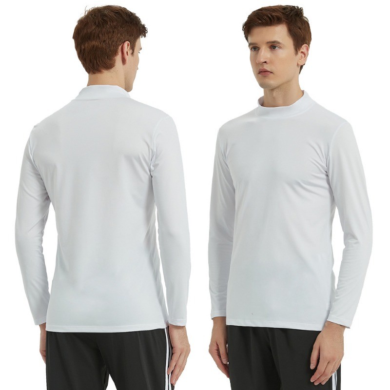 New High Neck Clothing for Men Breathable Quick Drying Highly Elastic T-Shirt