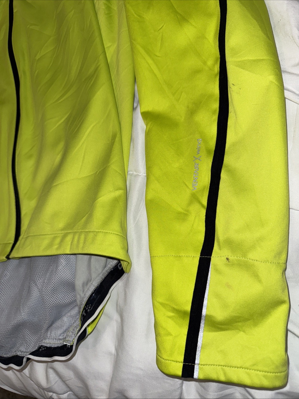 MENS CRAFT RACE CYCLING JERSEY LONGSLEEVED JACKED MEDIUM MD ME FULL ZIPPER NR