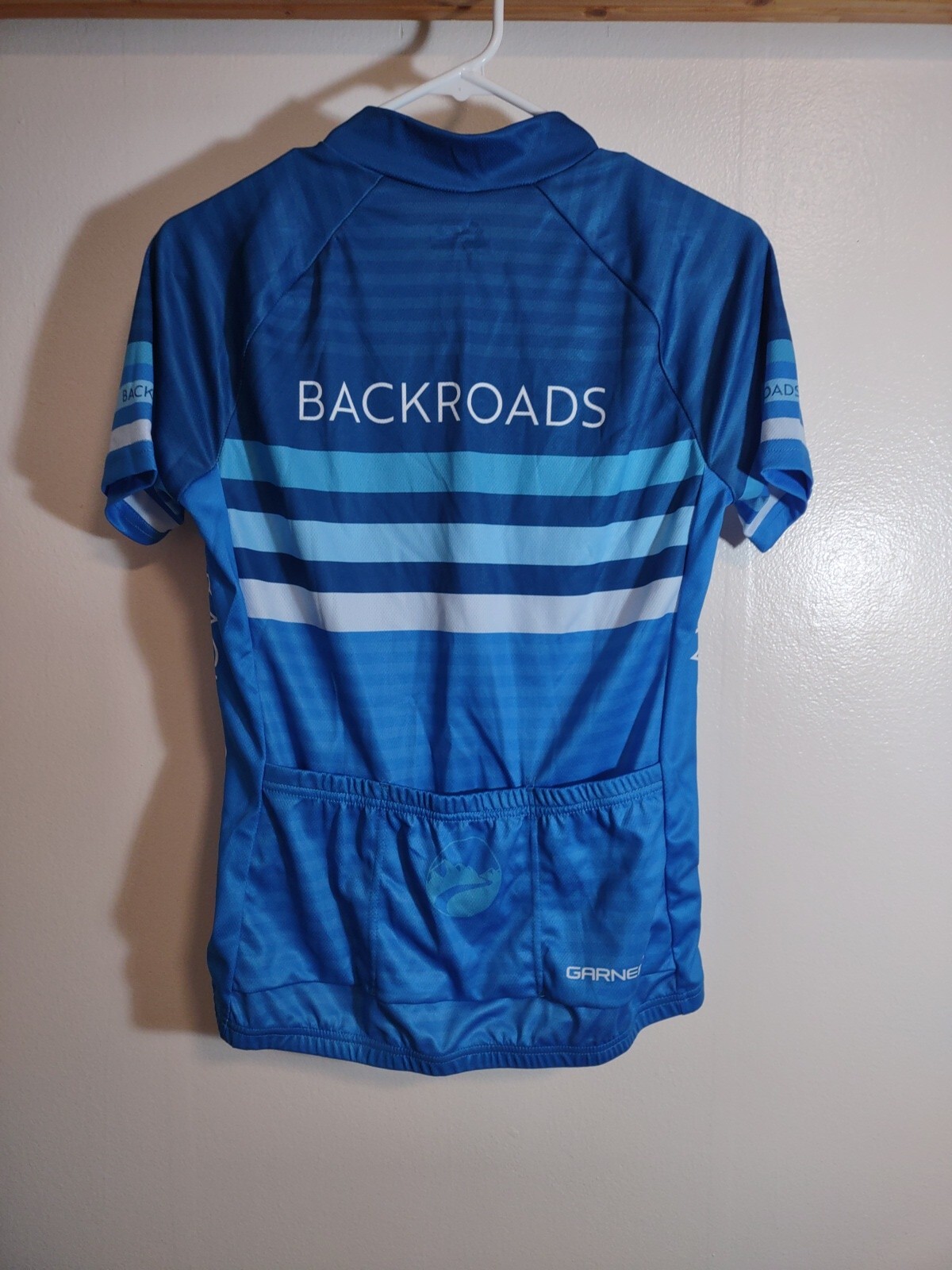 Garneau Women’s Sport Fit Jersey Sz S Back Roads Compression Cycling Pocket Zip