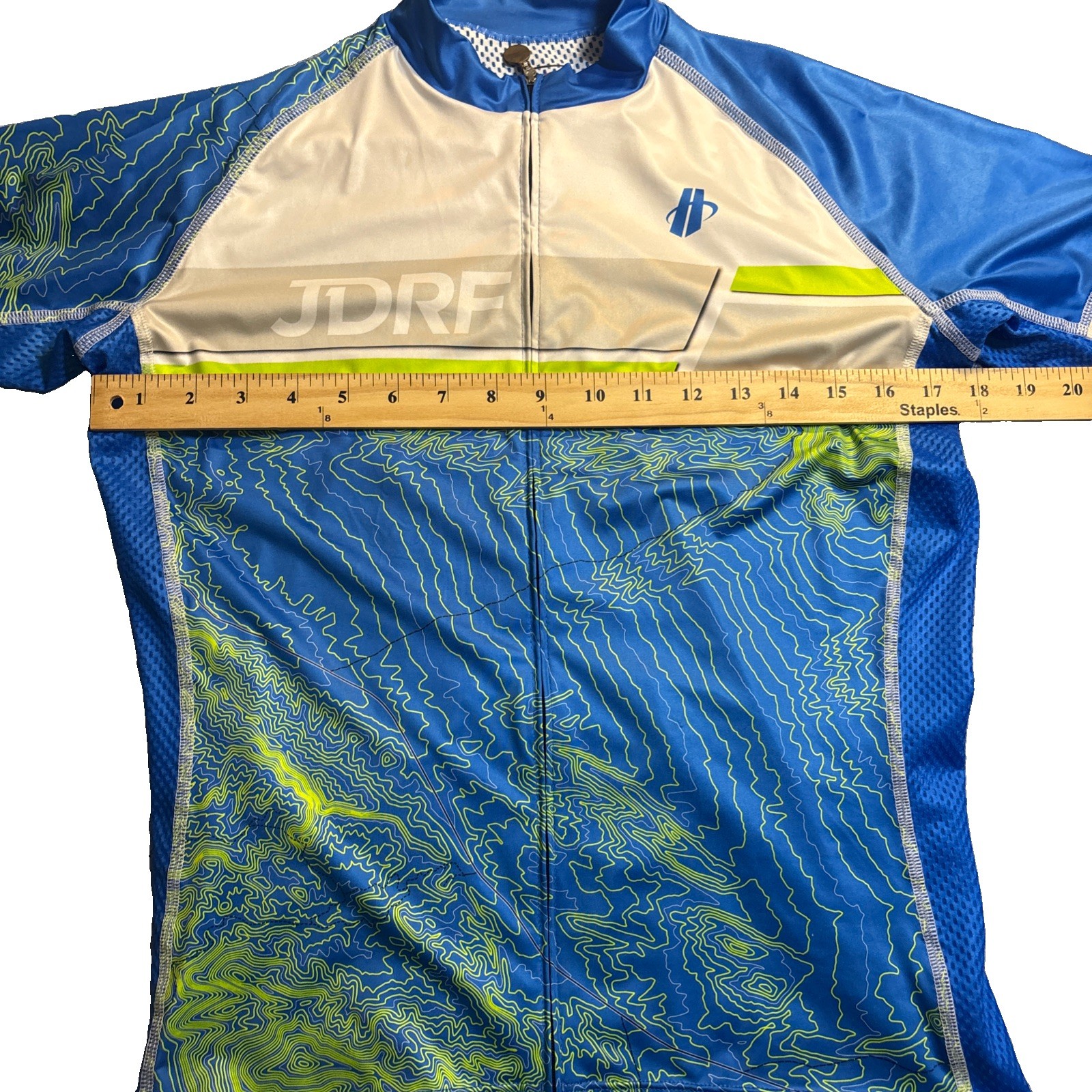 Hincapie Women’s Short Sleeve Full Zip Multicolor Cycling Jersey JDRF 2022 Sz L