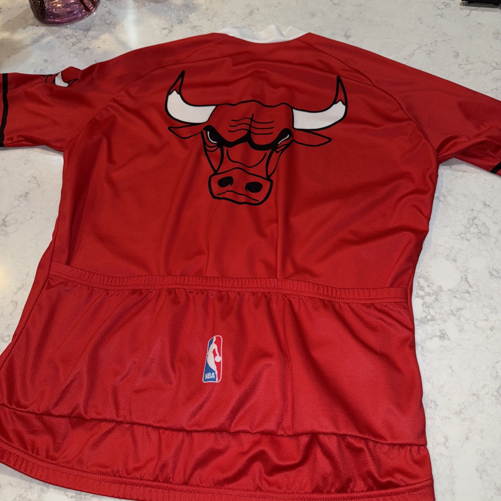 VOmax Cycling Jersey Bike Chicago Bull Zip USA Made Mens Sz XL