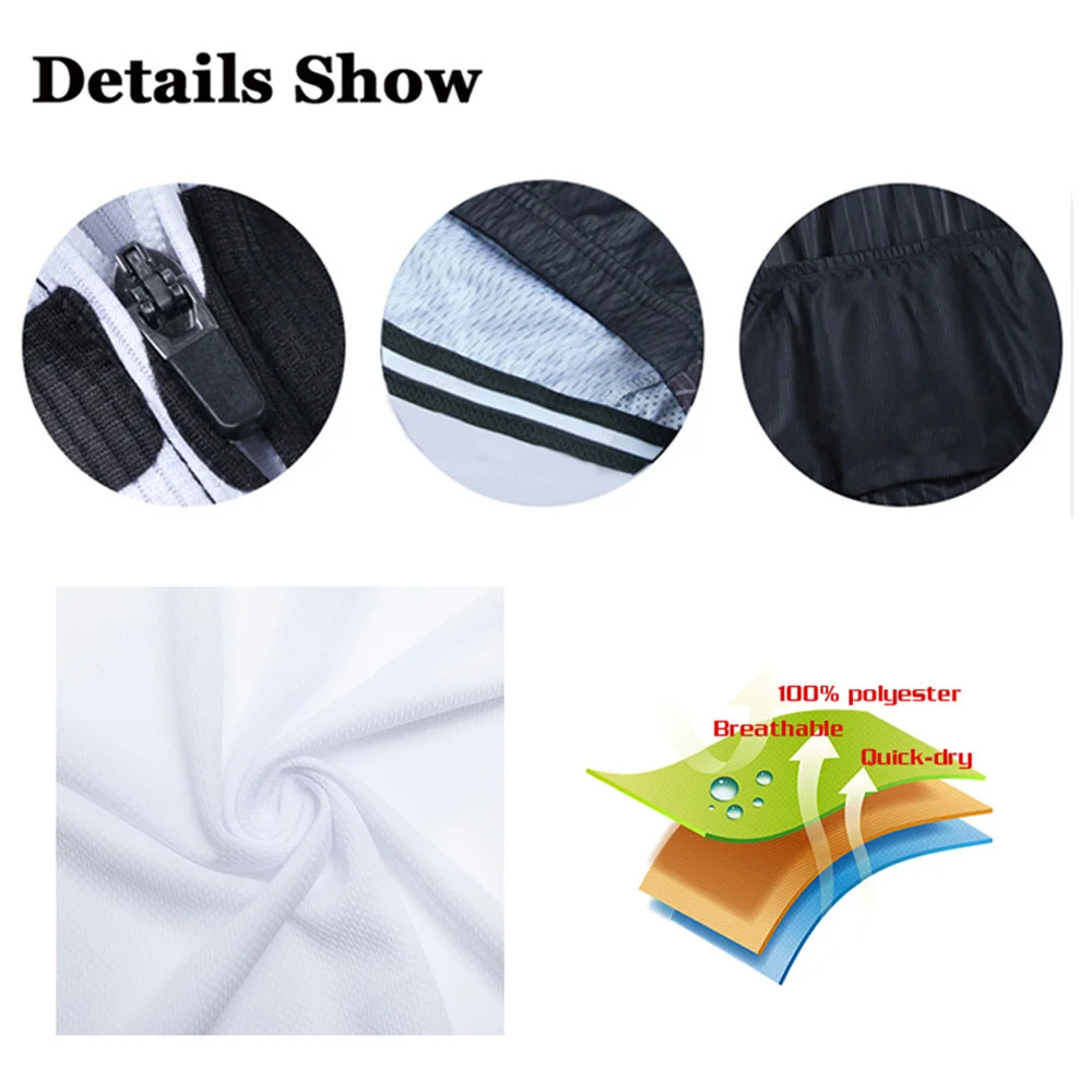 Solid Color Summer Men Short Sleeves Cycling Jersey Polyeste Clothing Quick Dry