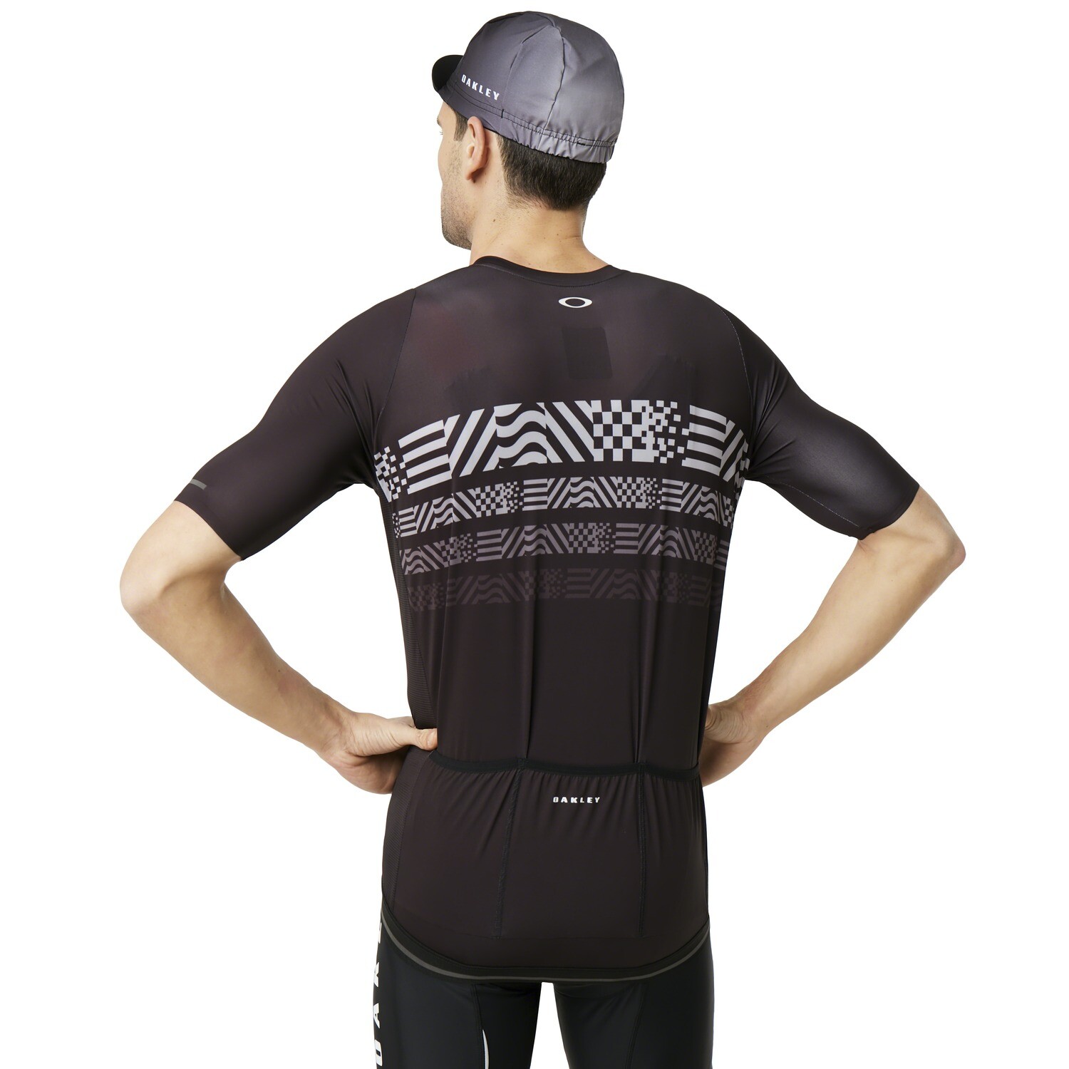 NEW Oakley Endurance Black Cycling Jersey Blackout Large L Bike Bicycle RACE FIT