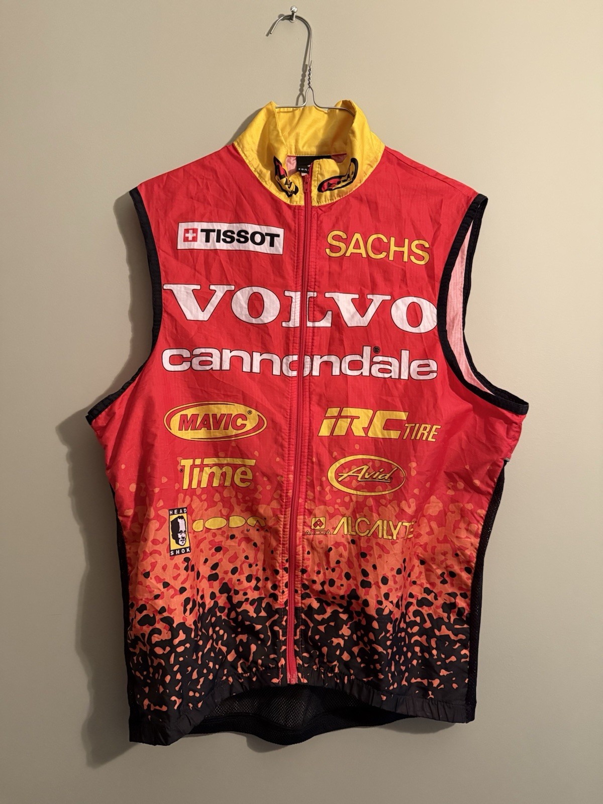Volvo Cannondale Vintage Cycling Vest Size Small, USA Made