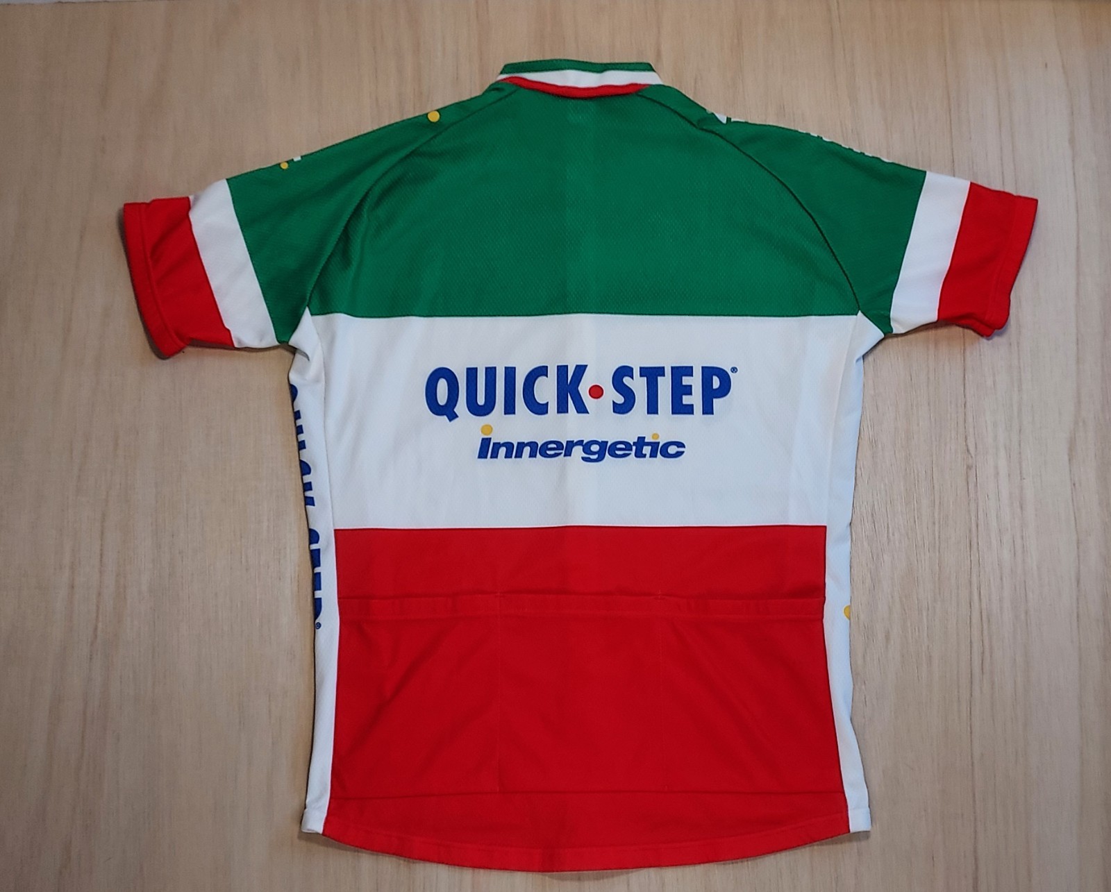 Quick Step Innergetic Vermarc Cycling Jersey Mens Medium 3/4 Zip UCI Pro Tour