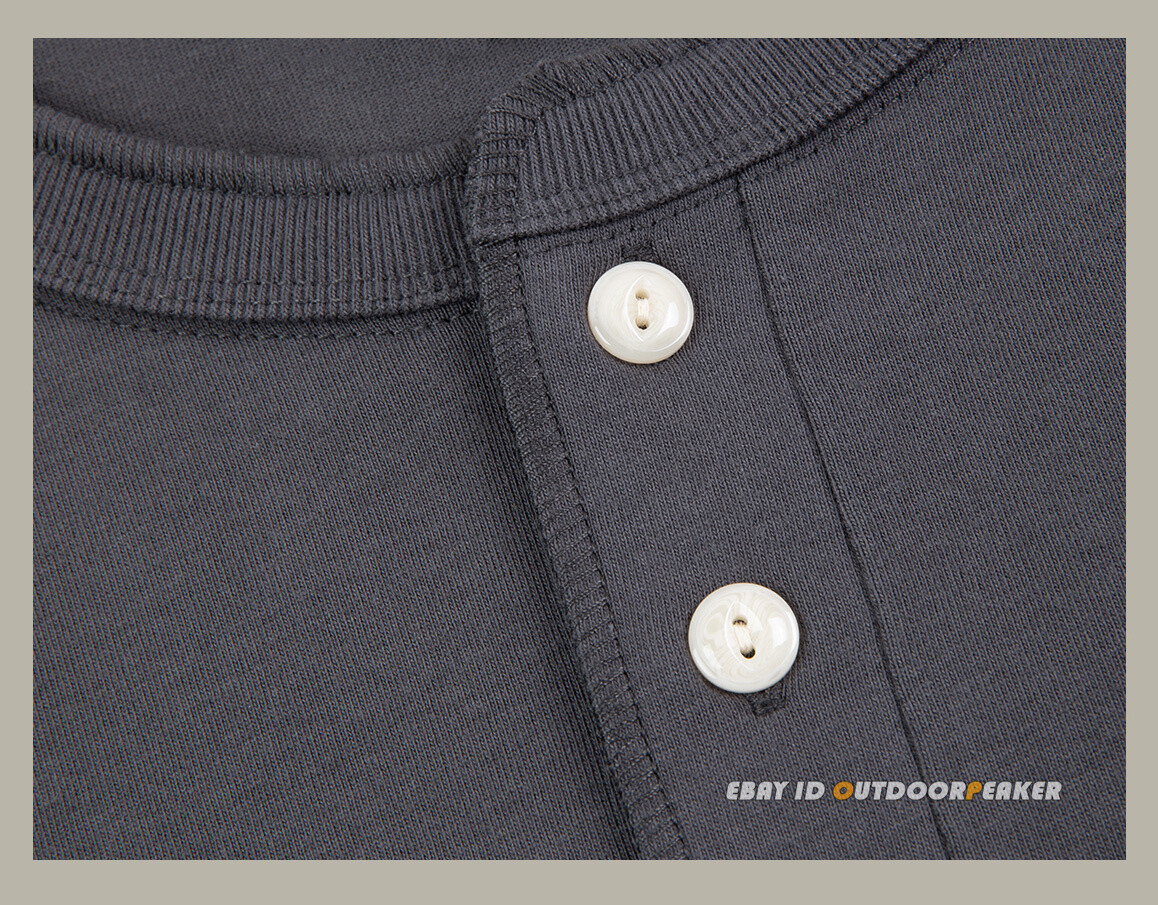 Red Tornado Men’s Casual Front Placket Short/Long Sleeve Henley Shirts T-Shirts