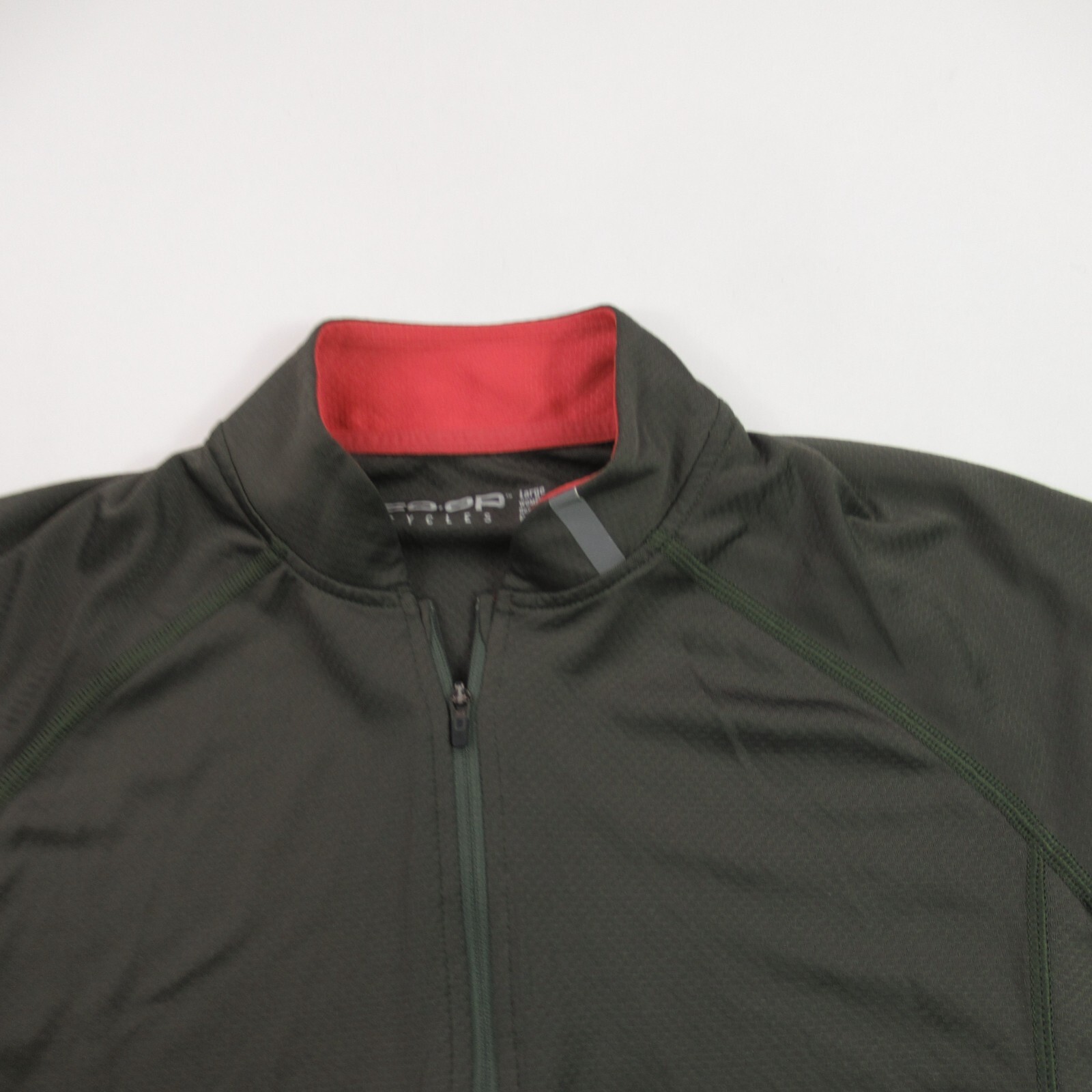 REI Jersey Womens Large Short Sleeve Full Zip Leisure Biking Casual Pockets